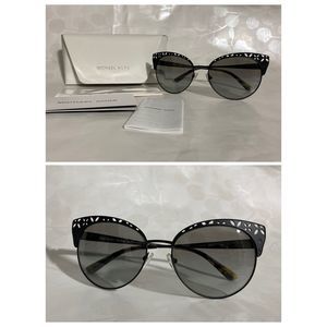 Michael Kors Gradient Cat Eye Black Sun Glasses